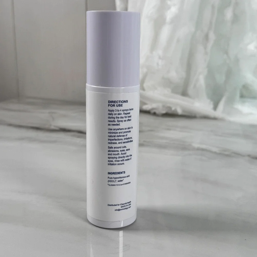 Puroxology Topical Facial Spray Ultra Pure‎ Post Surgery Tattoo Filtered 4 fl oz